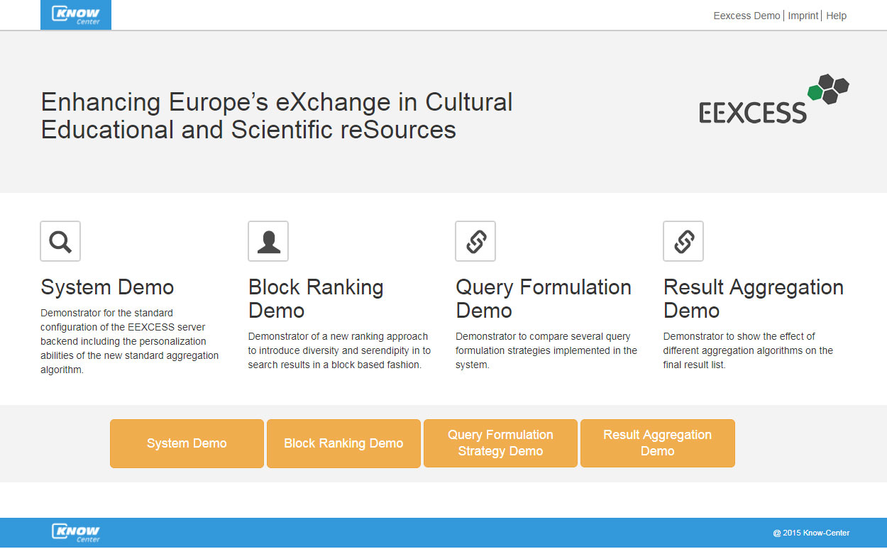EEXCESS Demo Application