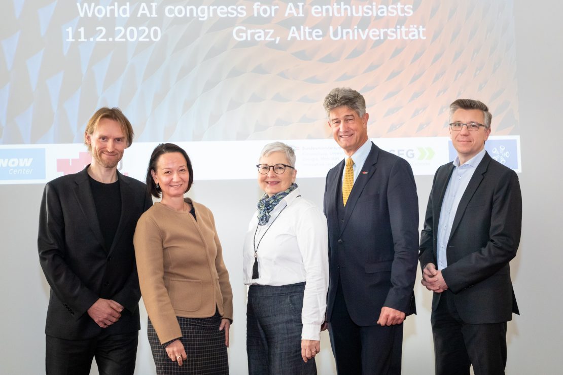 Christian Rechberger, Stefanie Lindstaedt, Adelheid Merkl, Harald Kainz, Gerhard Schagerl © Know-Center GmbH, Fotograph Jorj Konstantinov