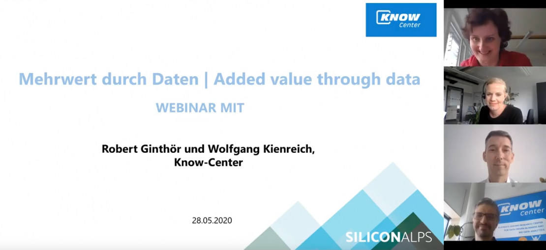 Rückblick: Know-Center zu Gast bei Silicon Alps – Webinar