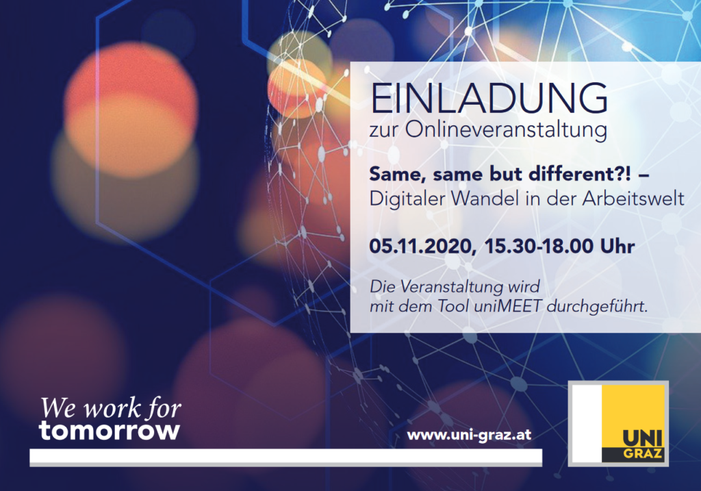 Know-Center as guest at “Same, same but different?! – Digital change in the working world”