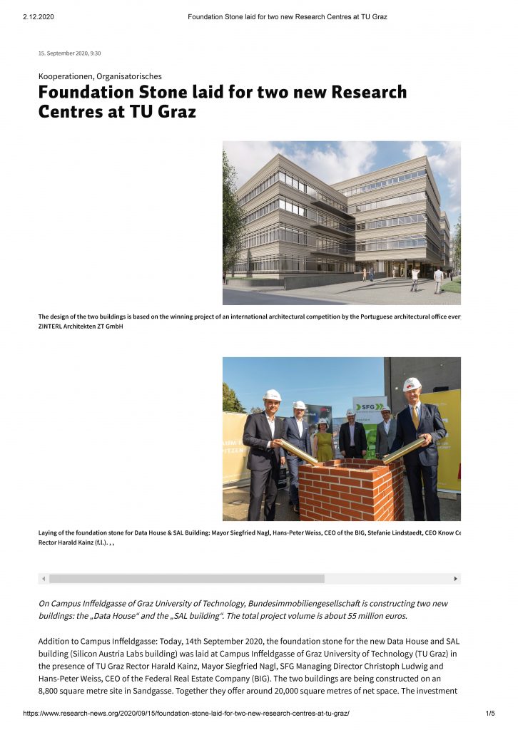 2020-09-15_Researchnews_Foundation Stone laid for two new Research Centres at TU Graz_Seite_1